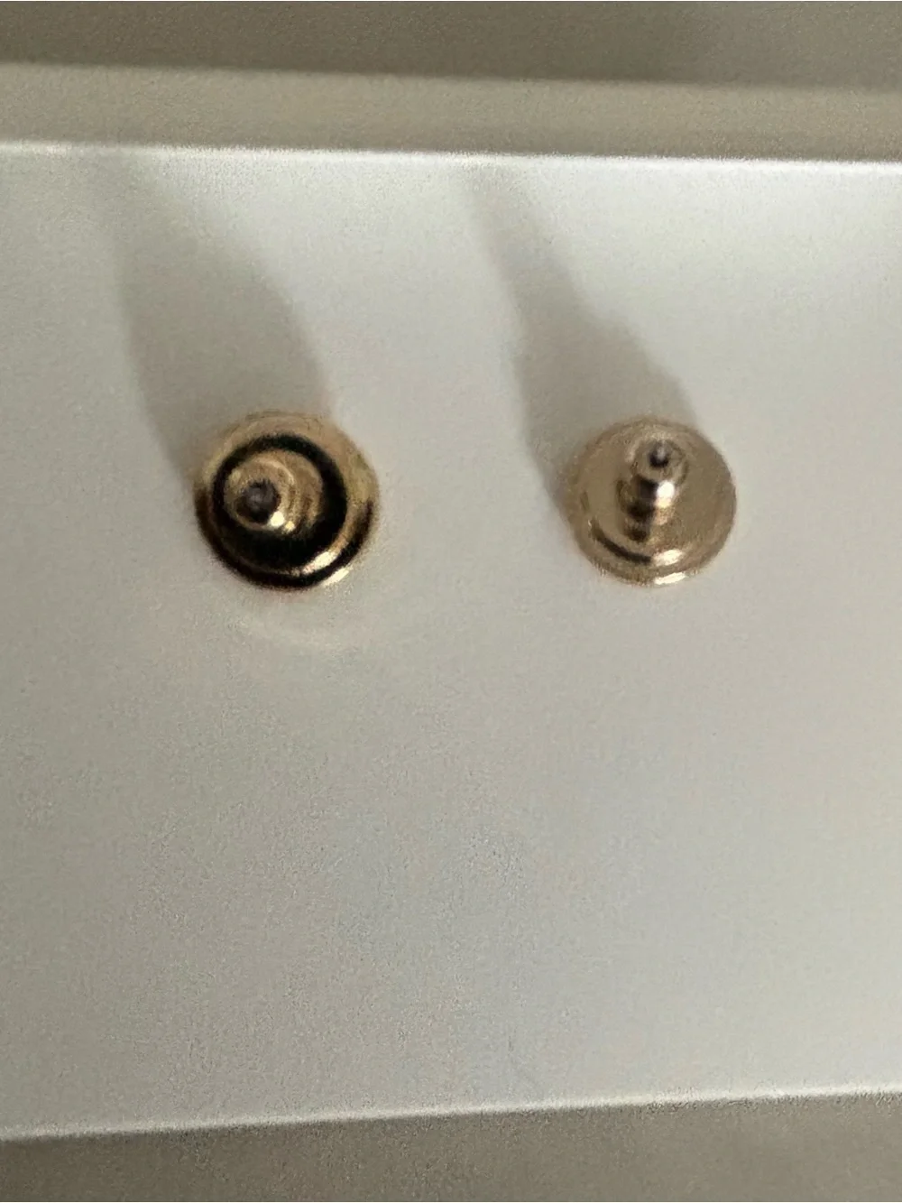 T Burch Gold Double Drop Logo Discs Dangle Earrings